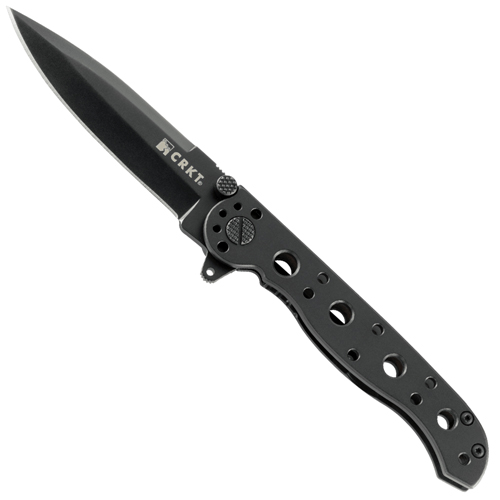 CRKT M16 Stainless Spear Point Razor-Sharp Edge Black Handle
