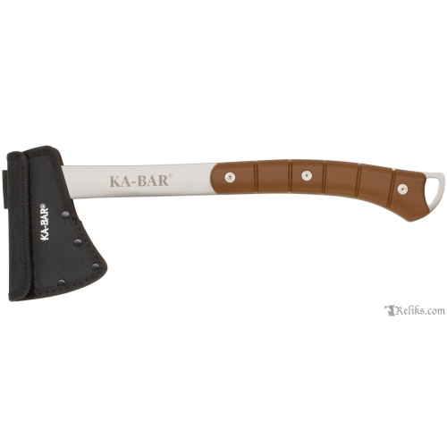 Hatchet Hawk Axe w Sheath & Brown Handle