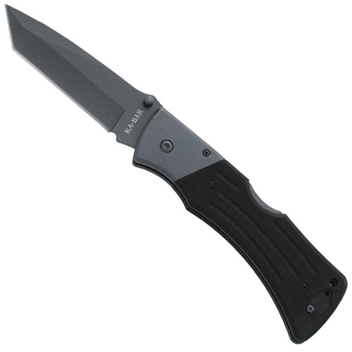 Ka-Bar 2-3064-6 G10 Mule Tanto Black Blade Serrated Edge Folding Knife