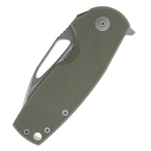 SOG X Mikkel Collaboration Stout Folding Knife - OD Green&Silver 