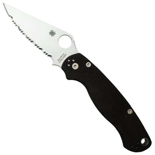 Spyderco Para Military Model 2 G10 Handle Folding Blade Knife