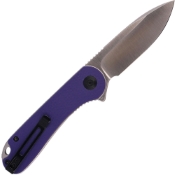 Elementum Folding Knife - Blue G10 Handle - Black S/S Liner - Versatile and sleek. Explore at Mrknife.com.