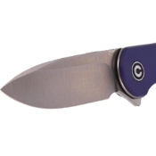 Elementum Folding Knife - Blue G10 Handle - Black S/S Liner - Versatile and sleek. Explore at Mrknife.com.