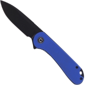 Elementum Folding Knife - Blue G10 Handle - Black S/S Liner - Versatile and sleek. Explore at Mrknife.com.