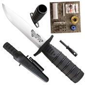 Cold Steel Survival Edge Black Handle Version Fixed Blade Knife Kit