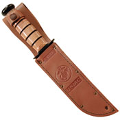 Ka-Bar Full-Size Brown Leather Sheath for 7 Inch Knife