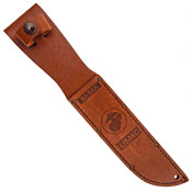 Ka-Bar 4 Inch Leather Handle Fixed Blade Knife