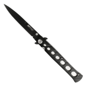 MT-317 Tactical 5 Inch Closed Spear Point Folding Knife - Black
