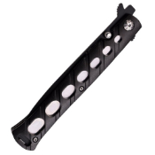 MT-317 Tactical 5 Inch Closed Spear Point Folding Knife - Black