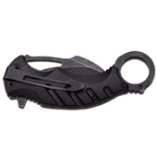 MTech Xtreme Stonewashed Blade G-10 Handle Folding Knife