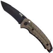 SOG Kiku Assisted Black TiNi Spring Open Knife