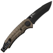 SOG Kiku Assisted Black TiNi Spring Open Knife
