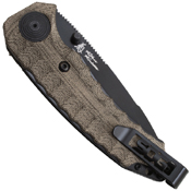 SOG Kiku Assisted Black TiNi Spring Open Knife