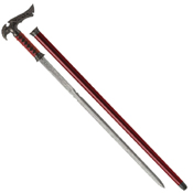 Kit Rae Axios Forged Leather Wrapped Grip Sword Cane